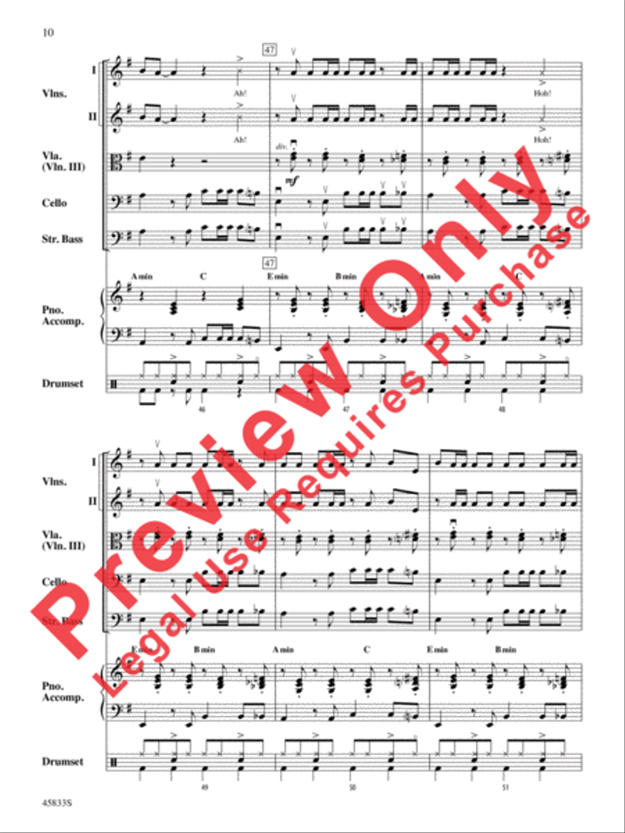 Cake by the Ocean Cake by the Ocean String Orchestra scores gallery preview page 10