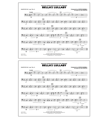 Bella's Lullaby (from "Twilight") - Baritone B.C. (Opt. Tbn. 2)