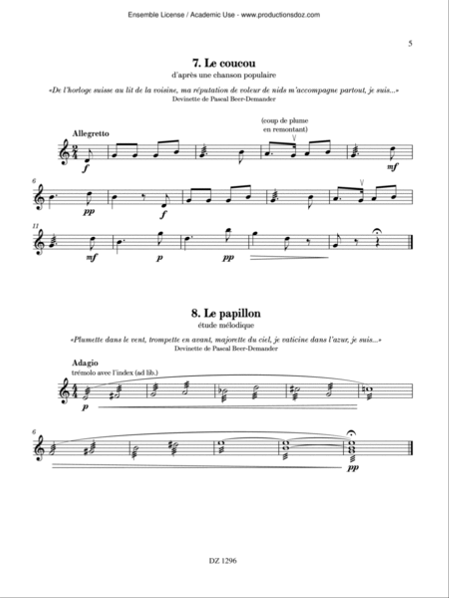 Bestiaire Bestiaire Mandolin scores gallery preview page 5