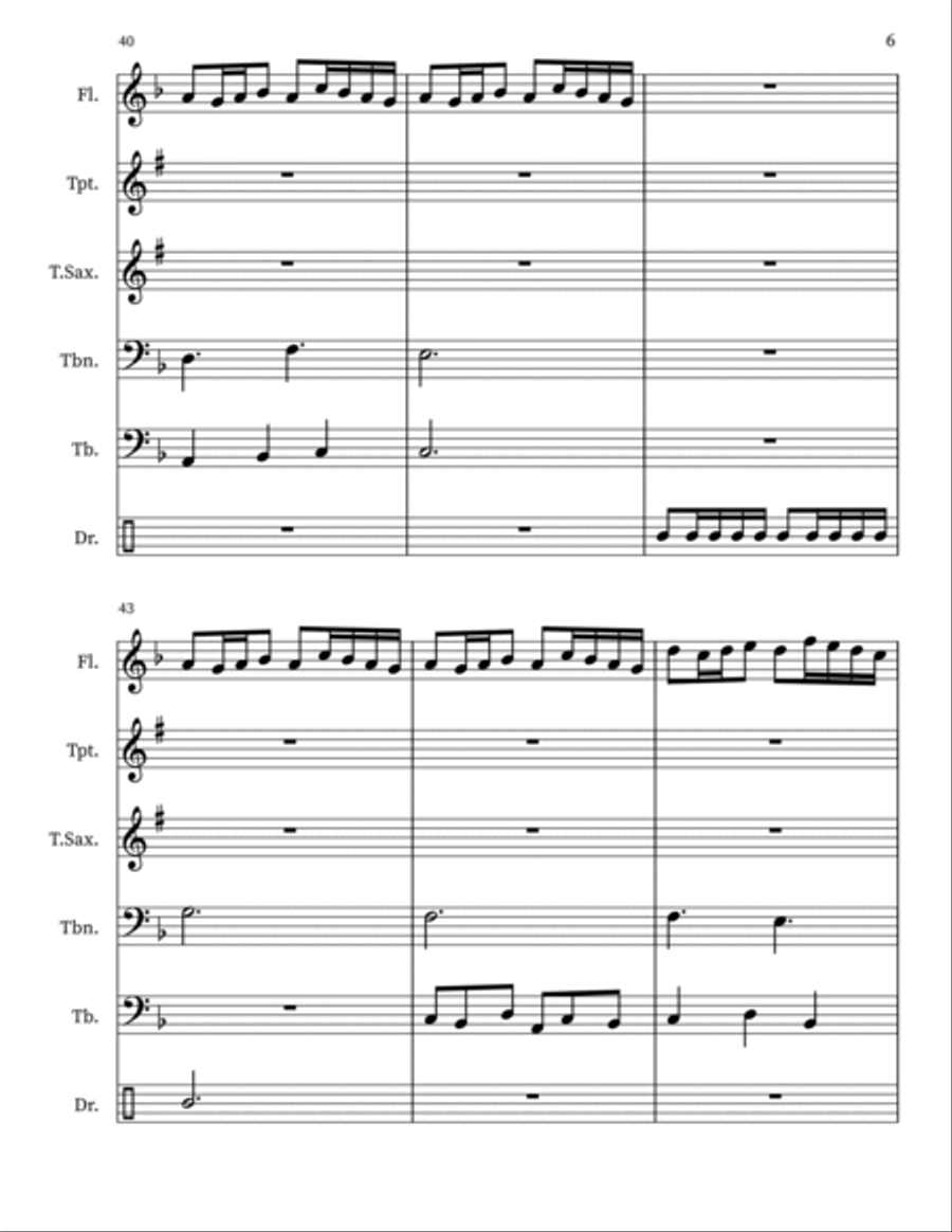 Stormy Seas Stormy Seas Small Ensemble scores gallery preview page 6