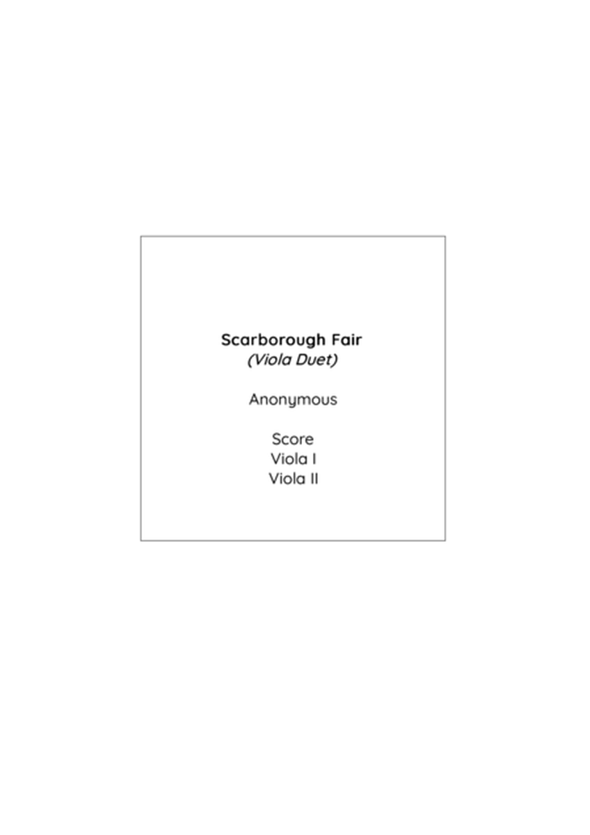 Scarborough Fair Easy Viola Duet image number null
