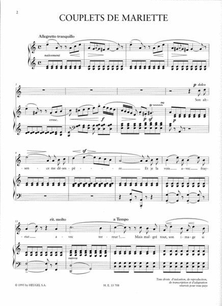 Melodies Vol.1 (lp75) (voice & Piano)