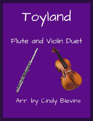 Book cover for Toyland, for Flute and Violin