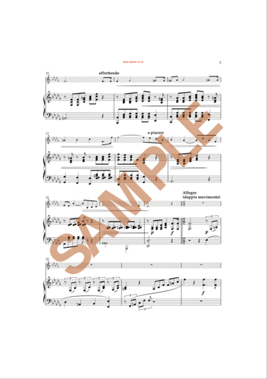 Legend for Trumpet & Piano Trumpet scores gallery preview page 3
