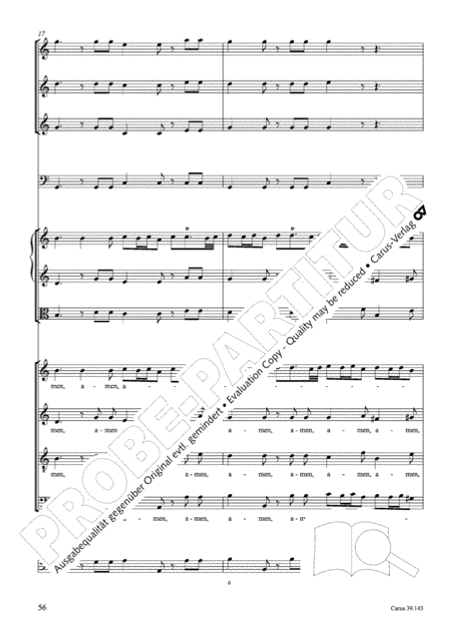 Magnificat in C major 4-Part scores gallery preview page 57