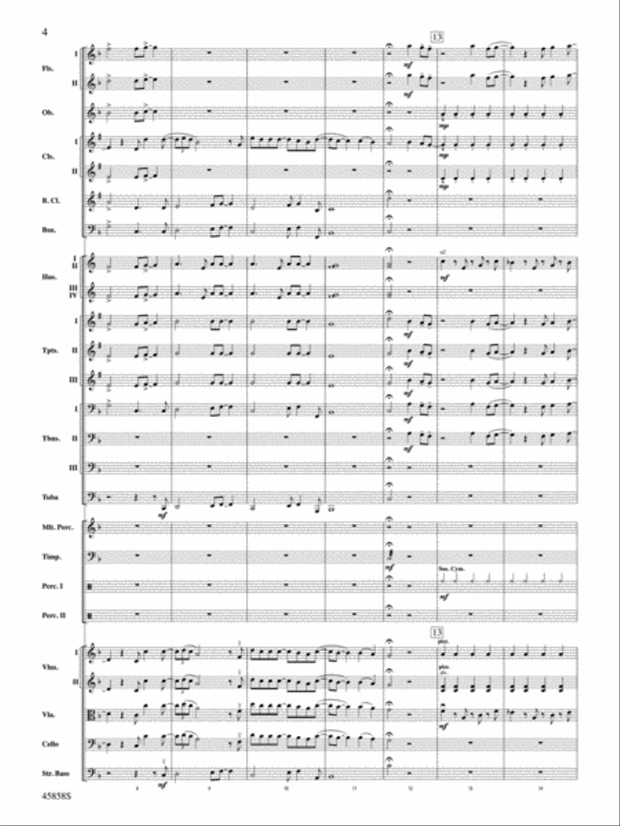 Hamilton, Suite from: Score Full Orchestra scores gallery preview page 4