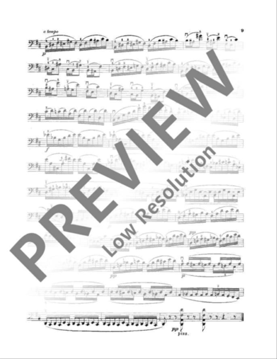 Technology of Violoncello Playing Cello scores gallery preview page 10