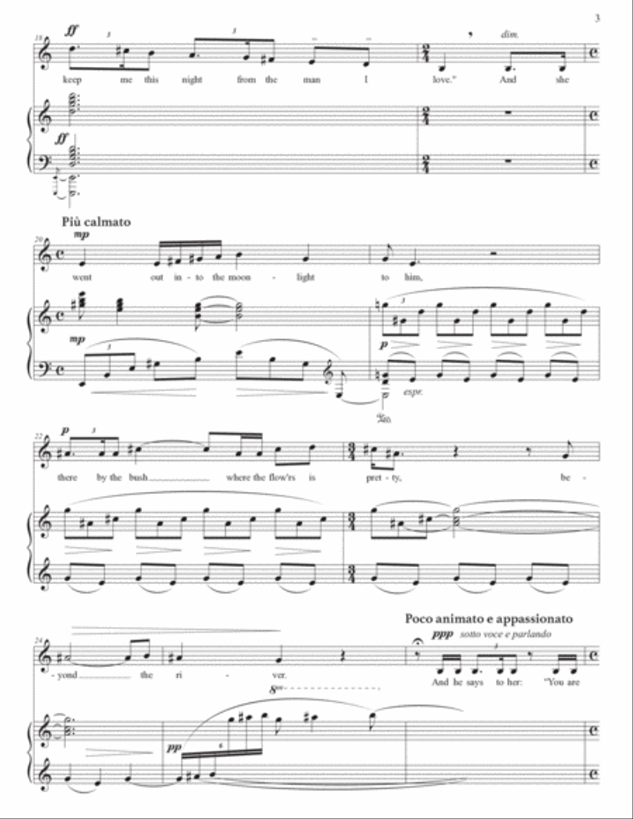 CLARKE: The Seal man (transposed down a half step) Voice scores gallery preview page 4
