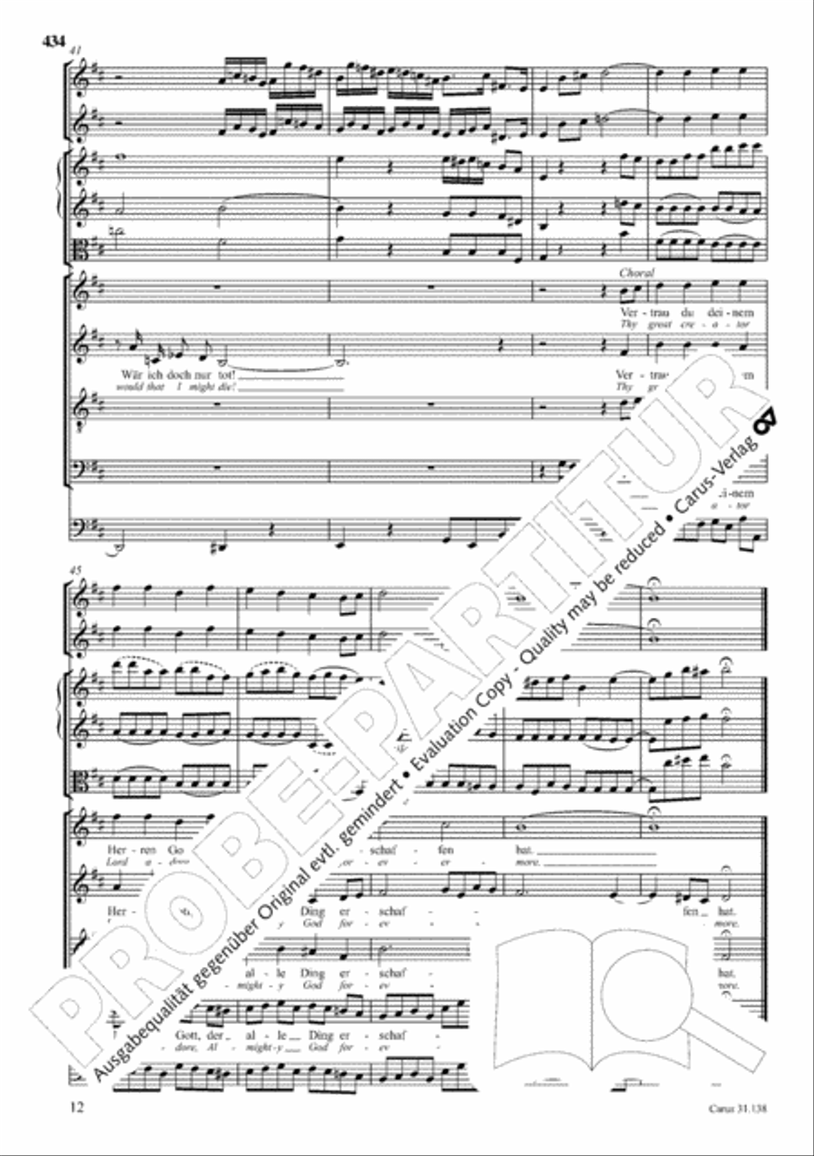 The Complete Sacred Vocal Works (Das geistliche Vokalwerk) Voice scores gallery preview page 435