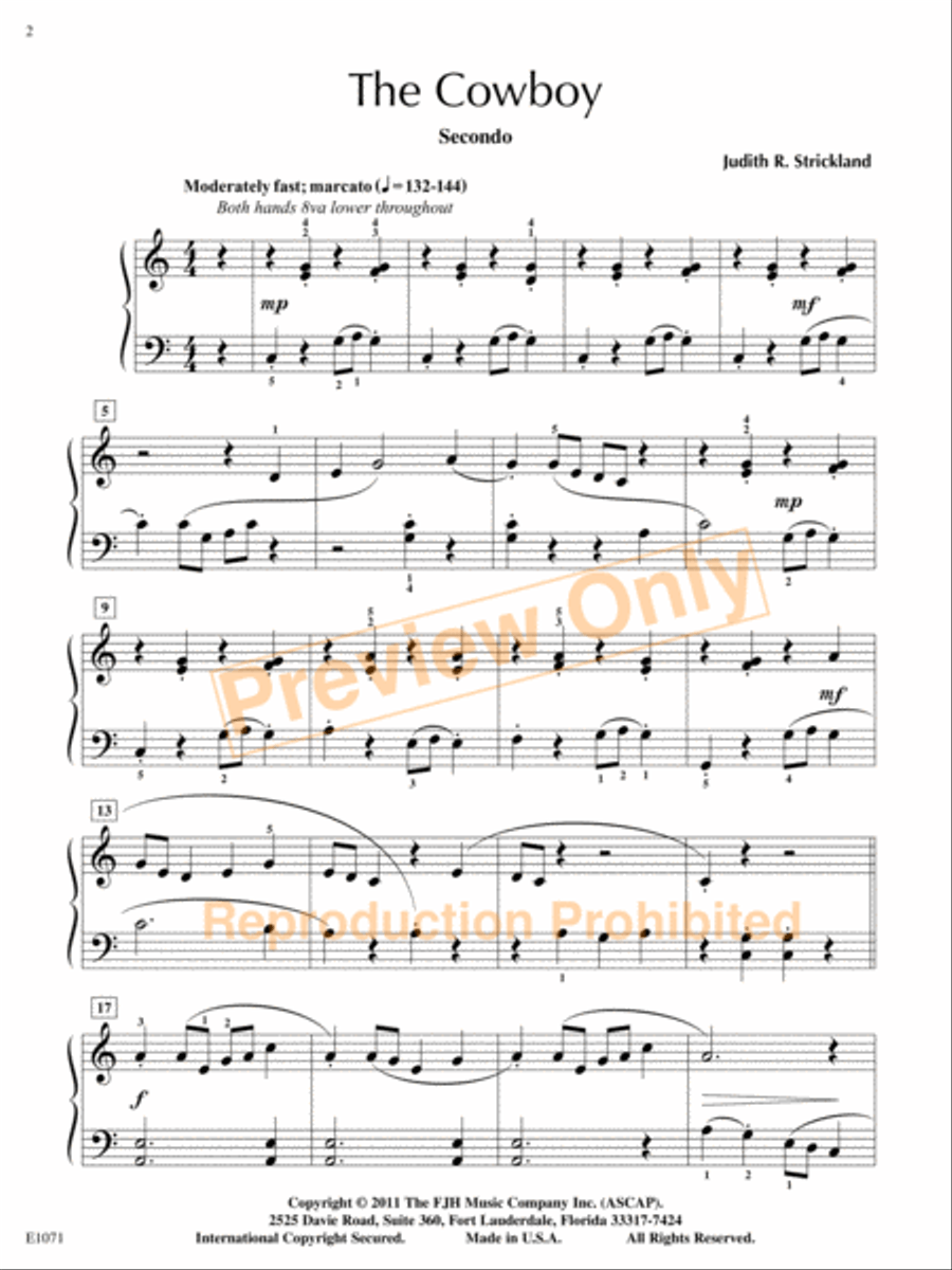The Cowboy Small Ensemble scores gallery preview page 3