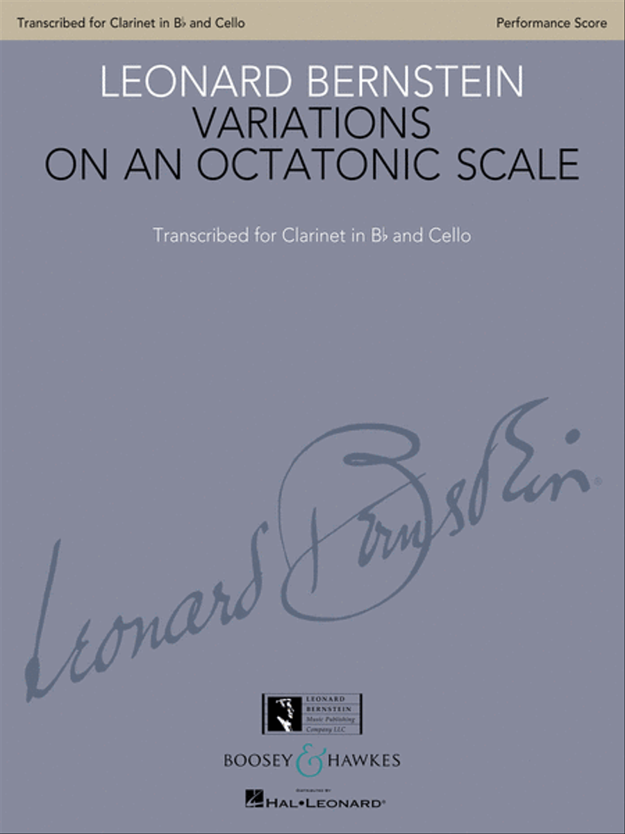 Variations on an Octatonic Scale Clarinet scores gallery preview page 1