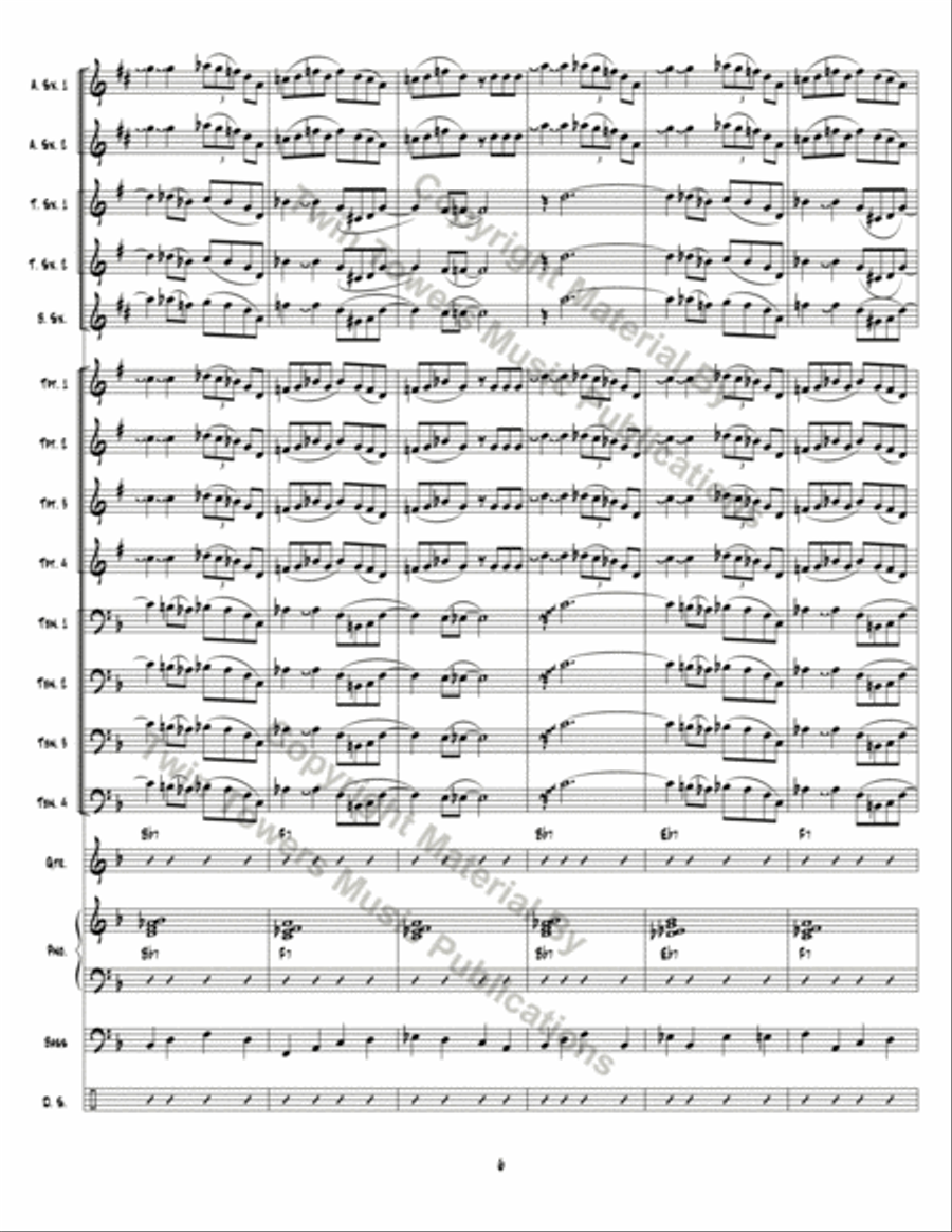 Unnumbered in the Front Unnumbered in the Front Jazz Ensemble scores gallery preview page 7