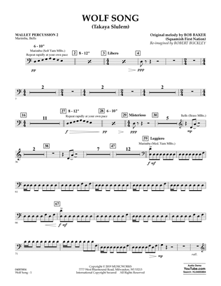 Wolf Song (Takaya Slulem) - Mallet Percussion 2