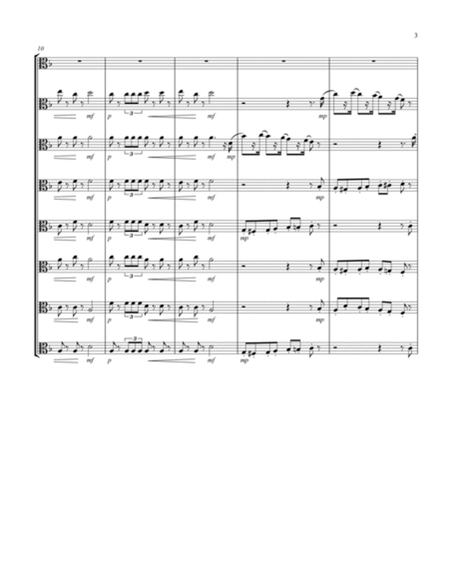 March (from "The Nutcracker Suite") (F) (Viola Octet)