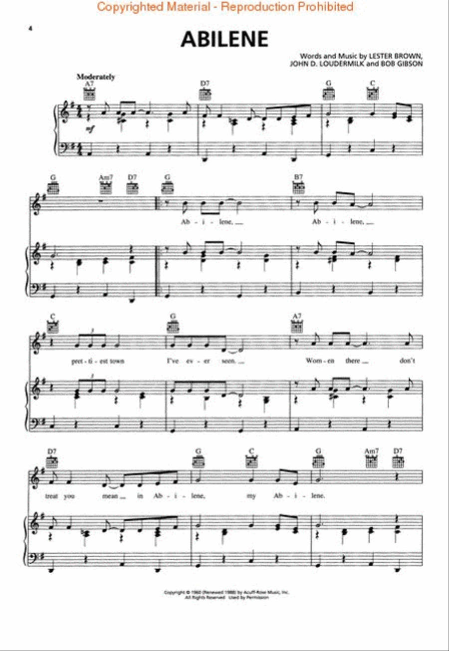 The Best Early Rock'N'Roll Songs Ever - 2nd Edition Piano, Vocal, Guitar scores gallery preview page 2