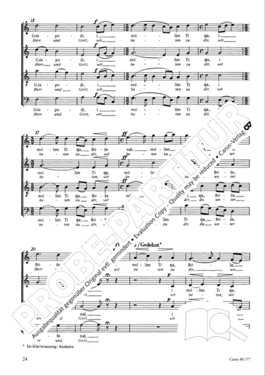 Neun liturgische Chore Collection / Songbook scores gallery preview page 25
