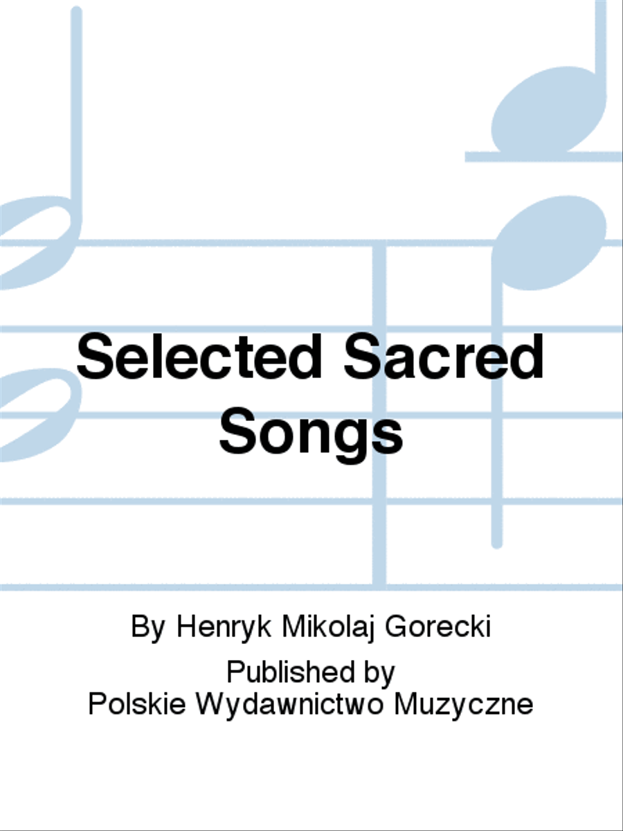 Selected Sacred Songs A Cappella scores gallery preview page 1