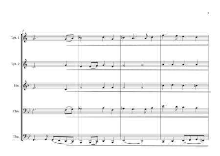 Guyanese National Anthem (Dear Land of Guyana, of Rivers and Plains) for Brass Quintet image number null