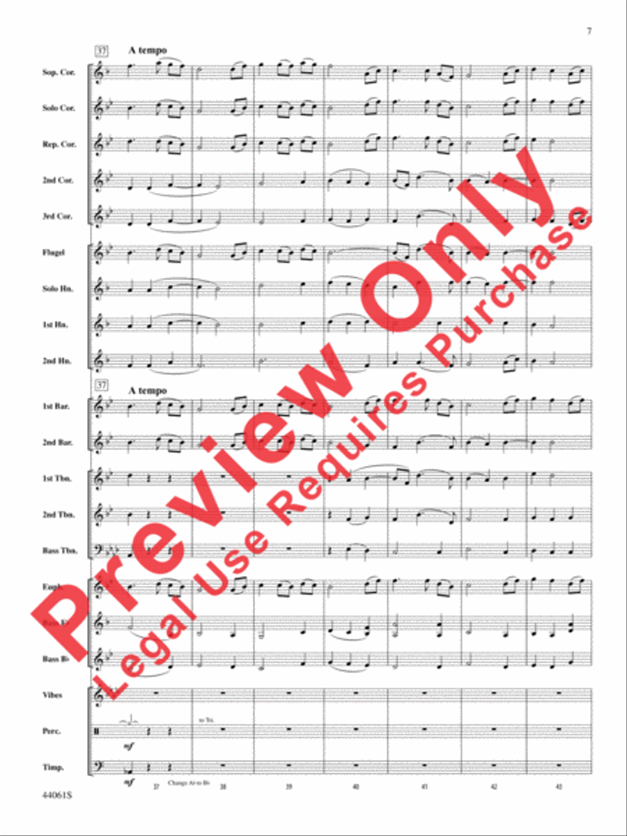 Alone Yet Not Alone (from Alone Yet Not Alone) Concert Band scores gallery preview page 8