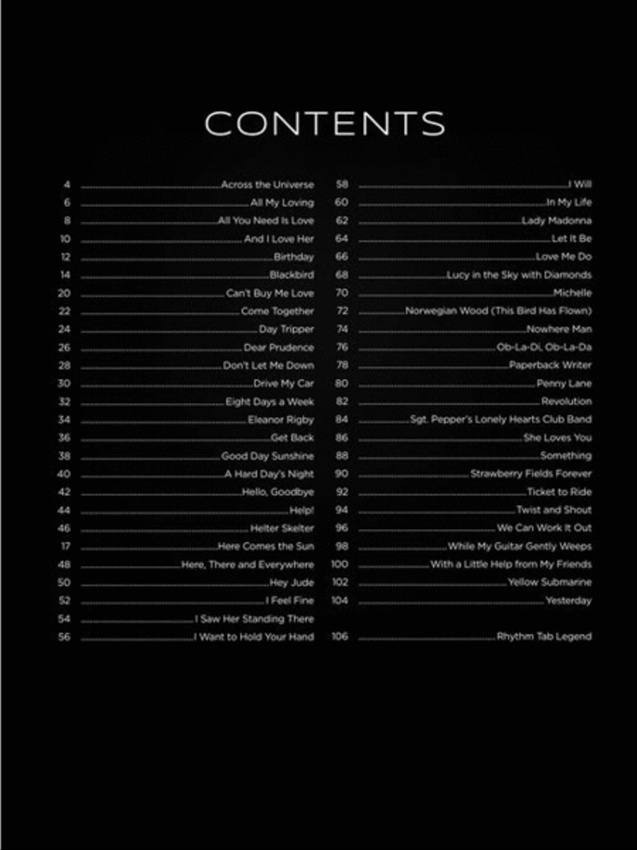 First 50 Songs by the Beatles You Should Play on Guitar Electric Guitar scores gallery preview page 4