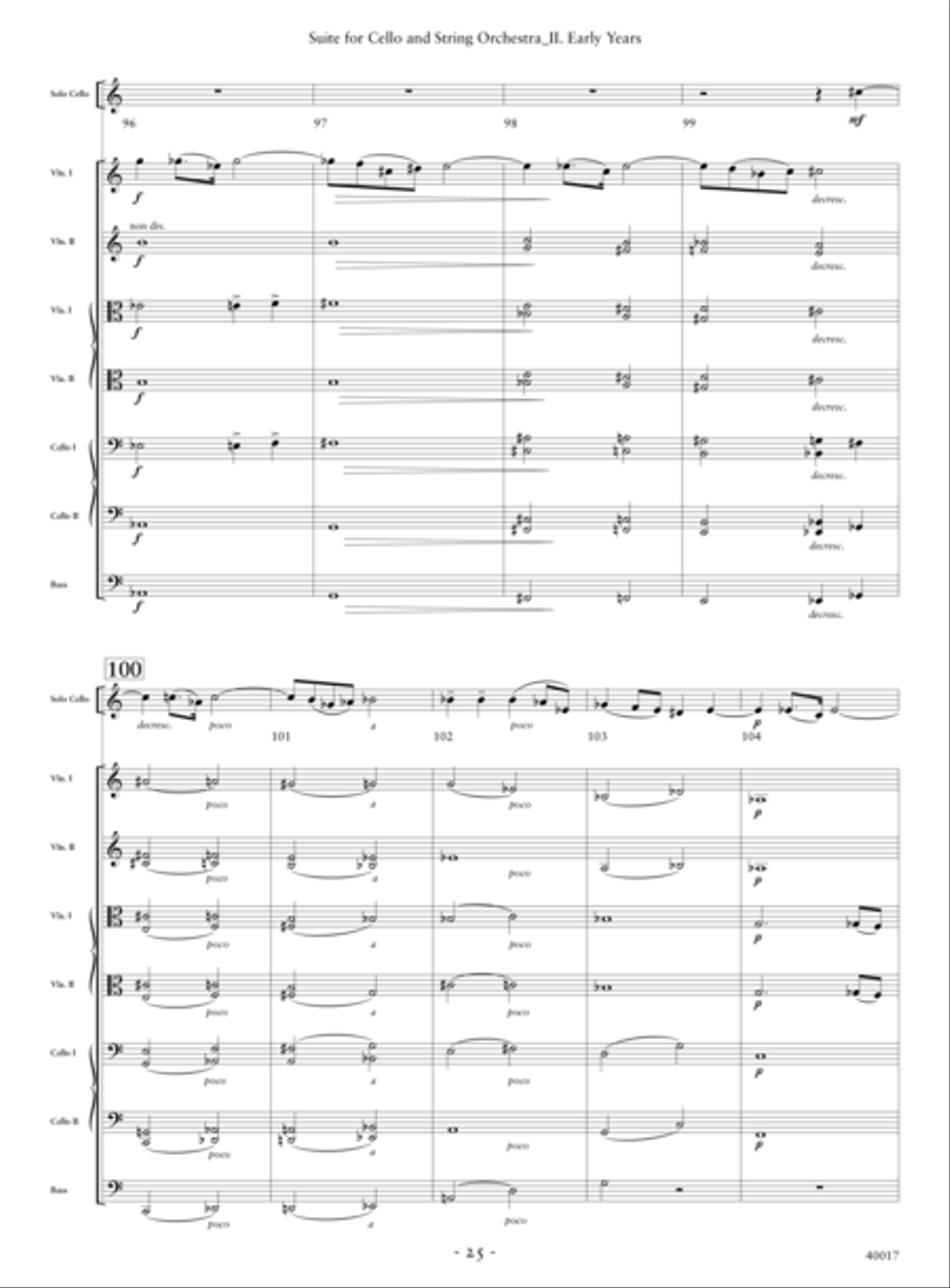 Suite for Cello and String Orchestra String Orchestra scores gallery preview page 16