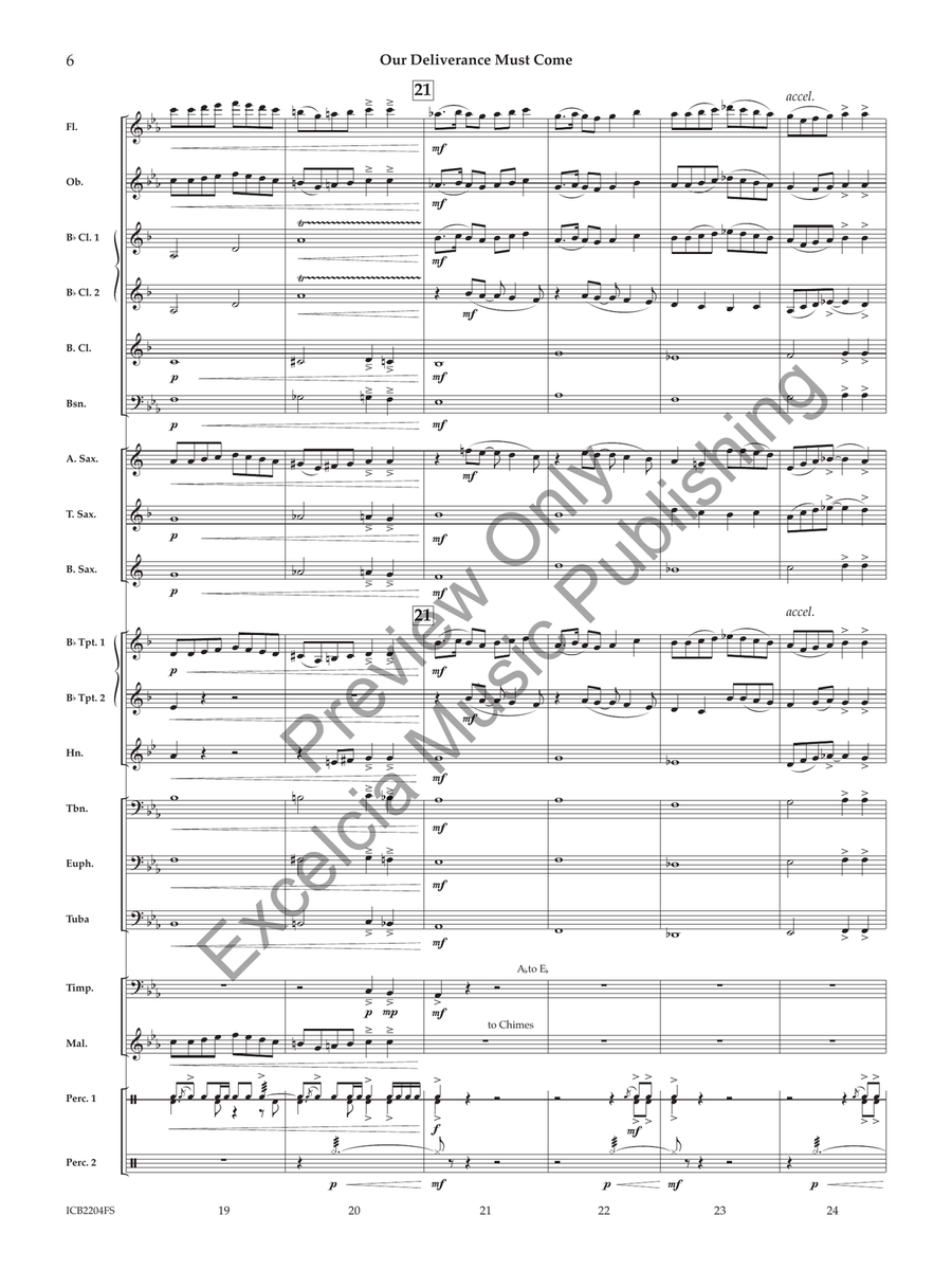 Our Deliverance Must Come (Score) Concert Band scores gallery preview page 7