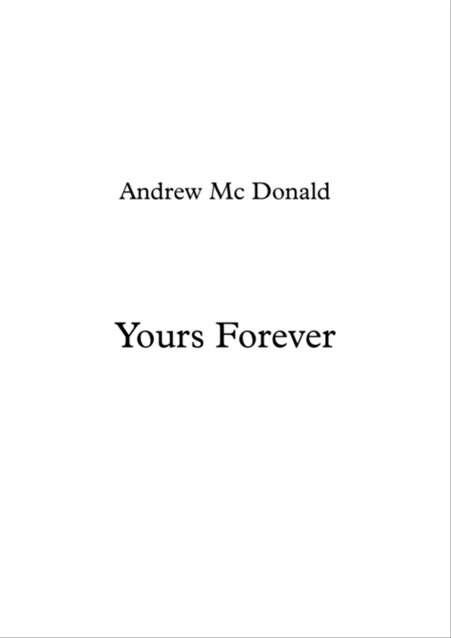 Yours Forever Voice scores gallery preview page 1