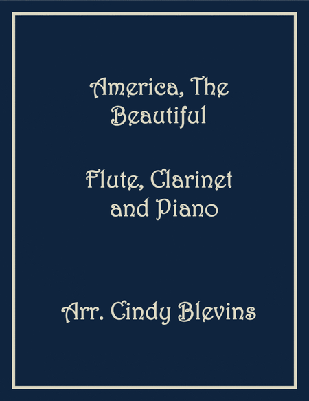 America, the Beautiful, Flute, Clarinet and Piano image number null