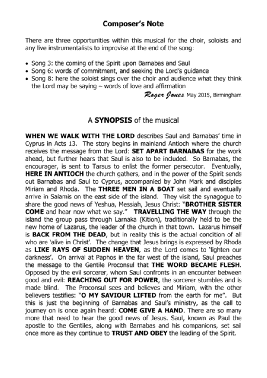 Barnabas - a Roger Jones musical 4-Part scores gallery preview page 4