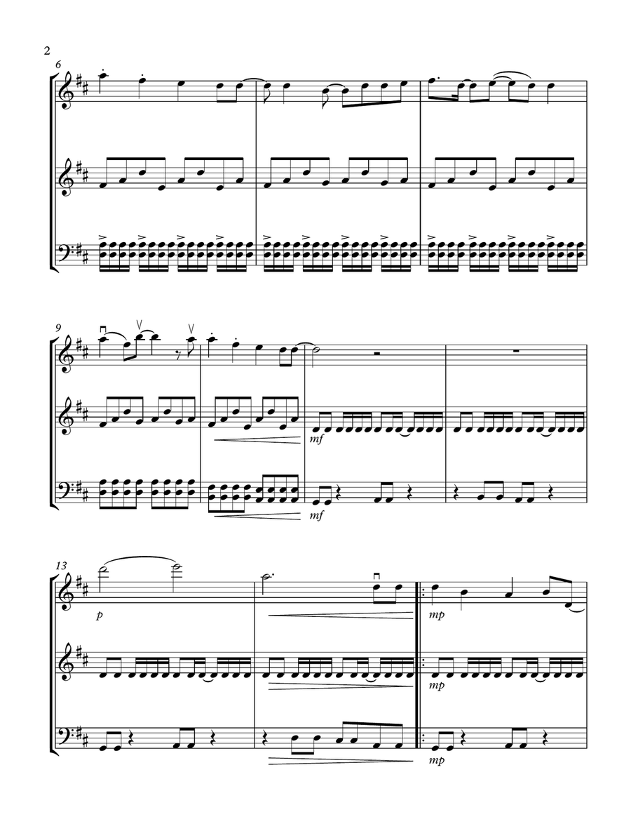 Shut Up And Dance String Trio scores gallery preview page 2