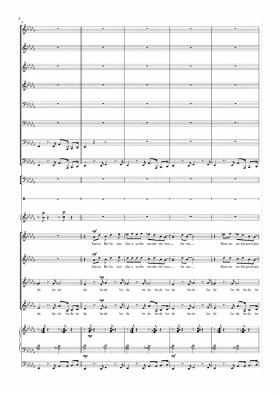 Santa Baby Santa Baby SSA scores gallery preview page 4