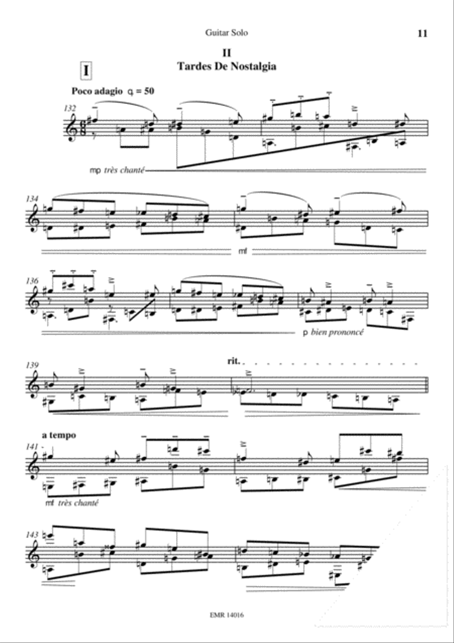 Sonata Granadina Classical Guitar scores gallery preview page 6