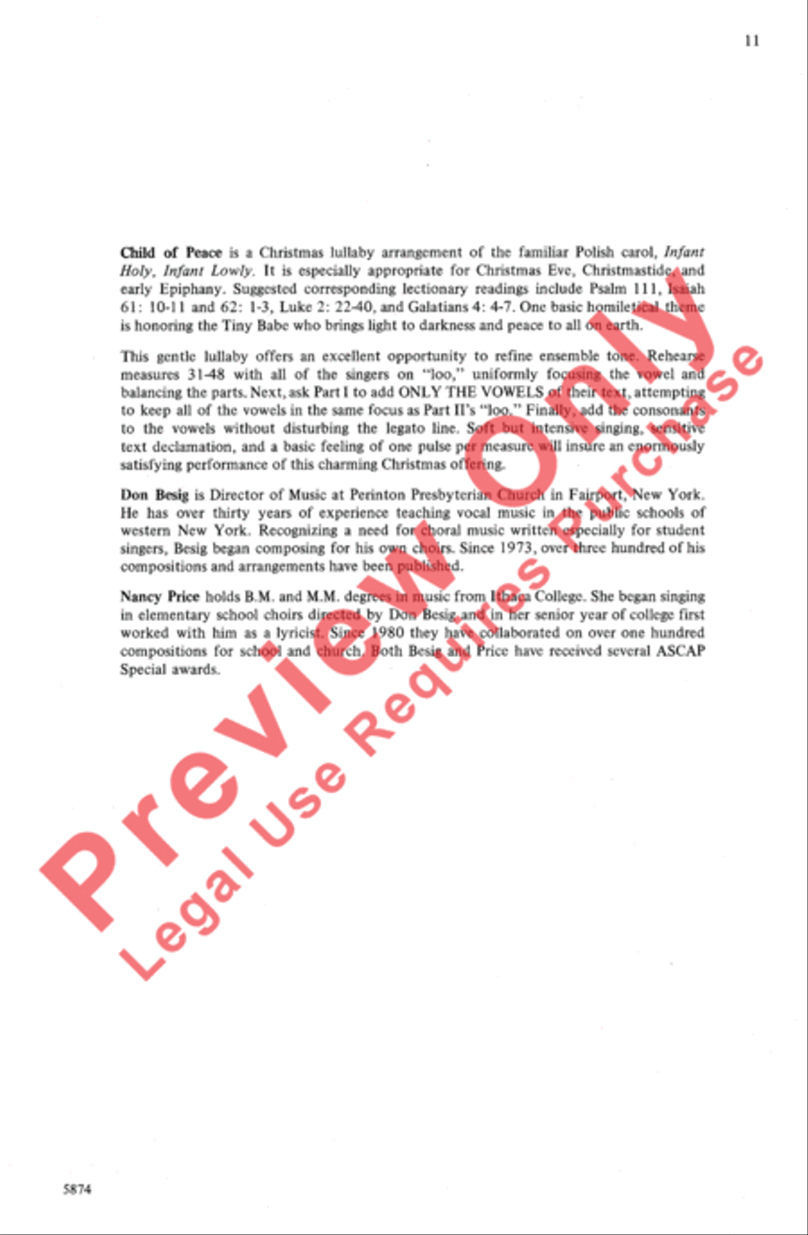 Child of Peace Child of Peace 2-Part scores gallery preview page 11