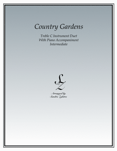 Country Gardens (treble C instrument duet) image number null