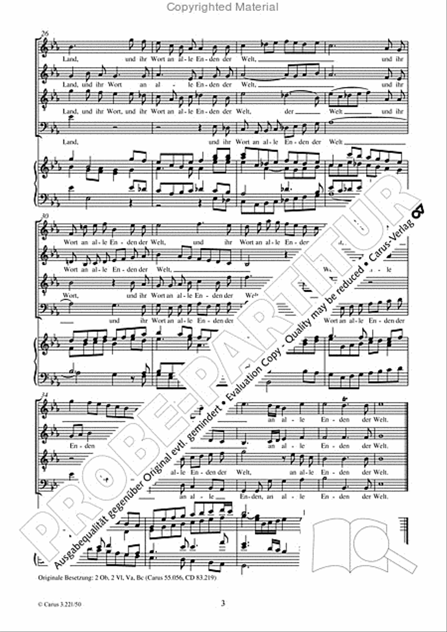 Ihr Schall gehet aus 4-Part scores gallery preview page 4