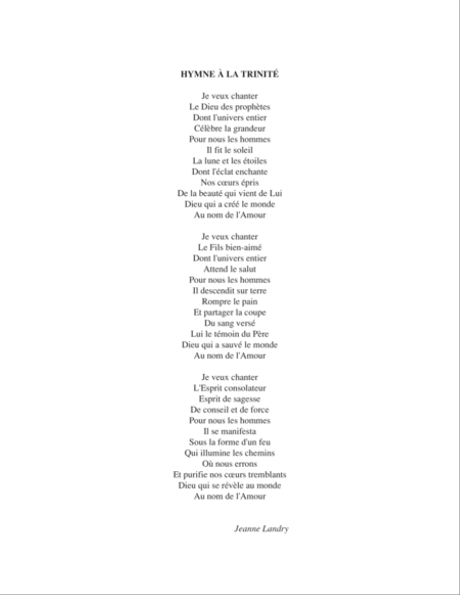 Hymne à la Trinité Hymne à la Trinité Choir scores gallery preview page 2