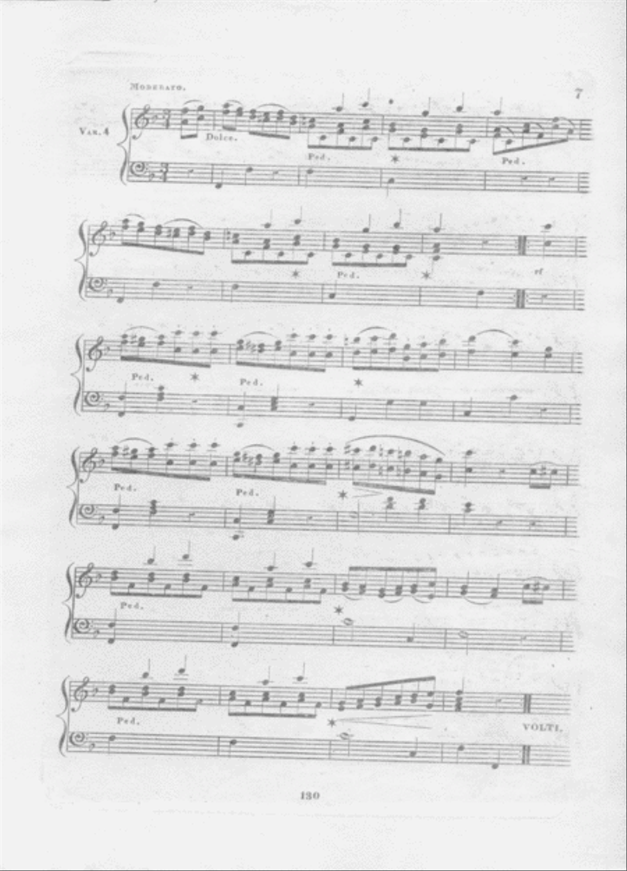 Kinloch of Kinloch. A Favourite Scotch Air with Variations for the Pinao Forte Piano Solo scores gallery preview page 6