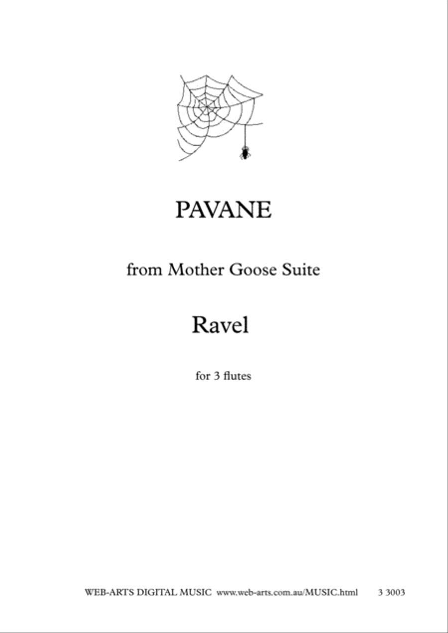 PAVANE from Mother Goose Suite for 3 flutes - RAVEL Flute Solo scores gallery preview page 1