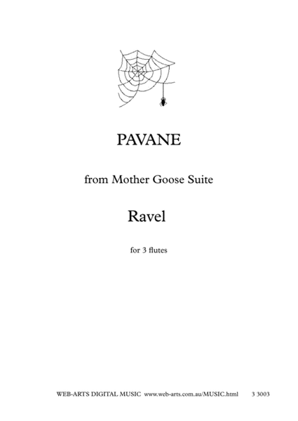 PAVANE from Mother Goose Suite for 3 flutes - RAVEL image number null