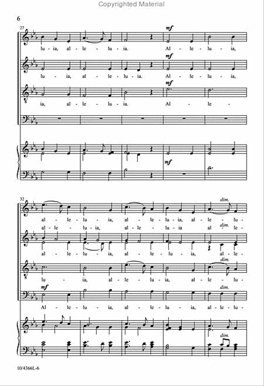 Alleluia Alleluia Divisi scores gallery preview page 6