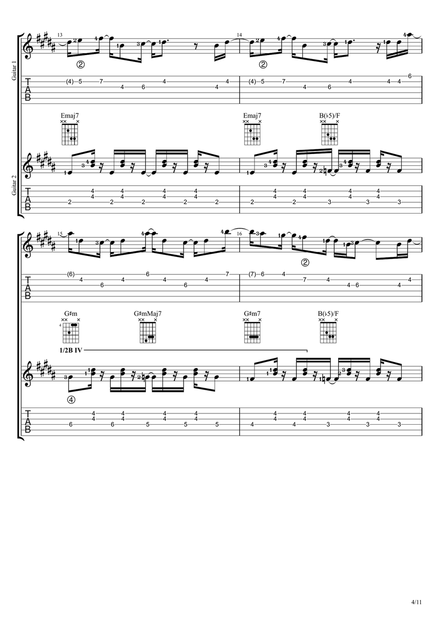 The Perfect Pair The Perfect Pair Guitar Ensemble scores gallery preview page 4