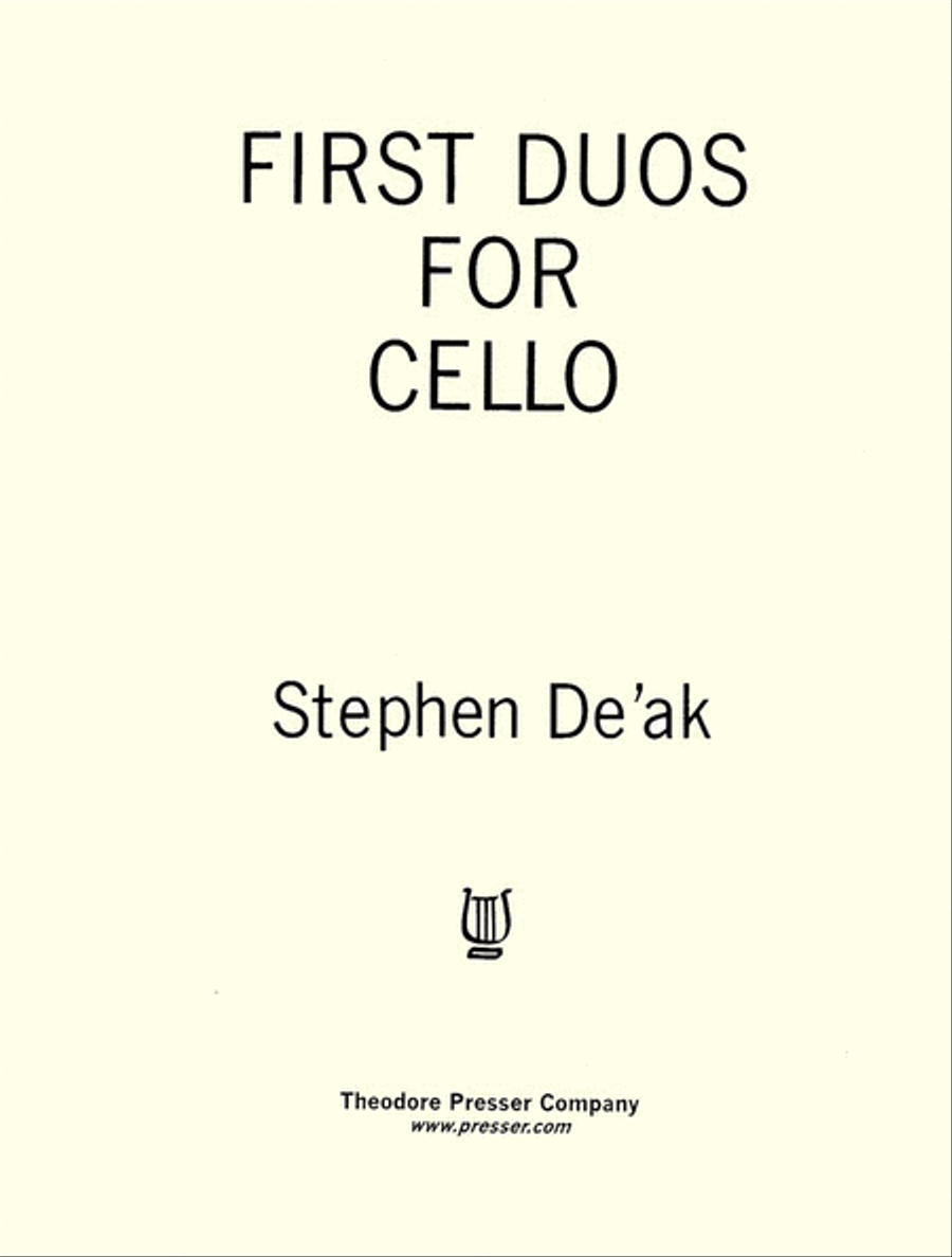 First Duos for Cello