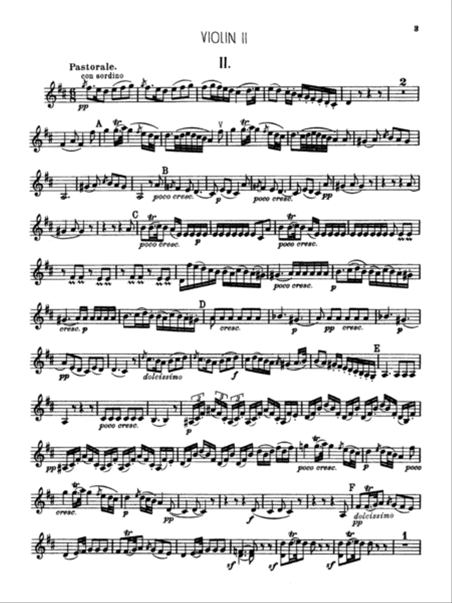 Boccherini: First Quintet in D Major, for Two Violins, Viola, Cello and Guitar Viola scores gallery preview page 3