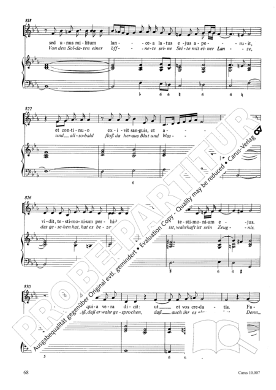 St. John Passion (Johannes-Passion) TB scores gallery preview page 69