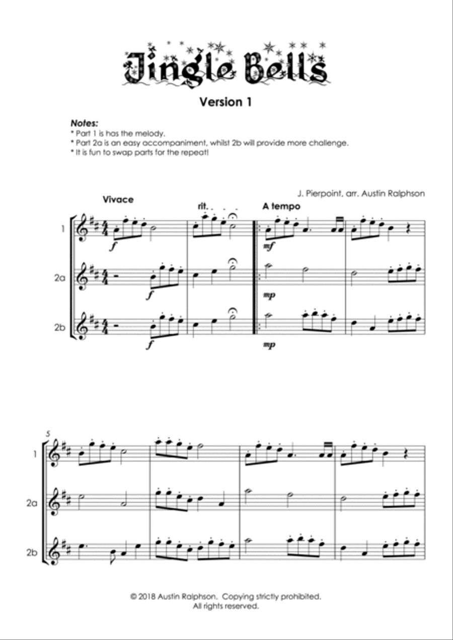 TRIPLE PACK of Alto Sax Duets - contains over 50 duets including Christmas, classical and jazz image number null