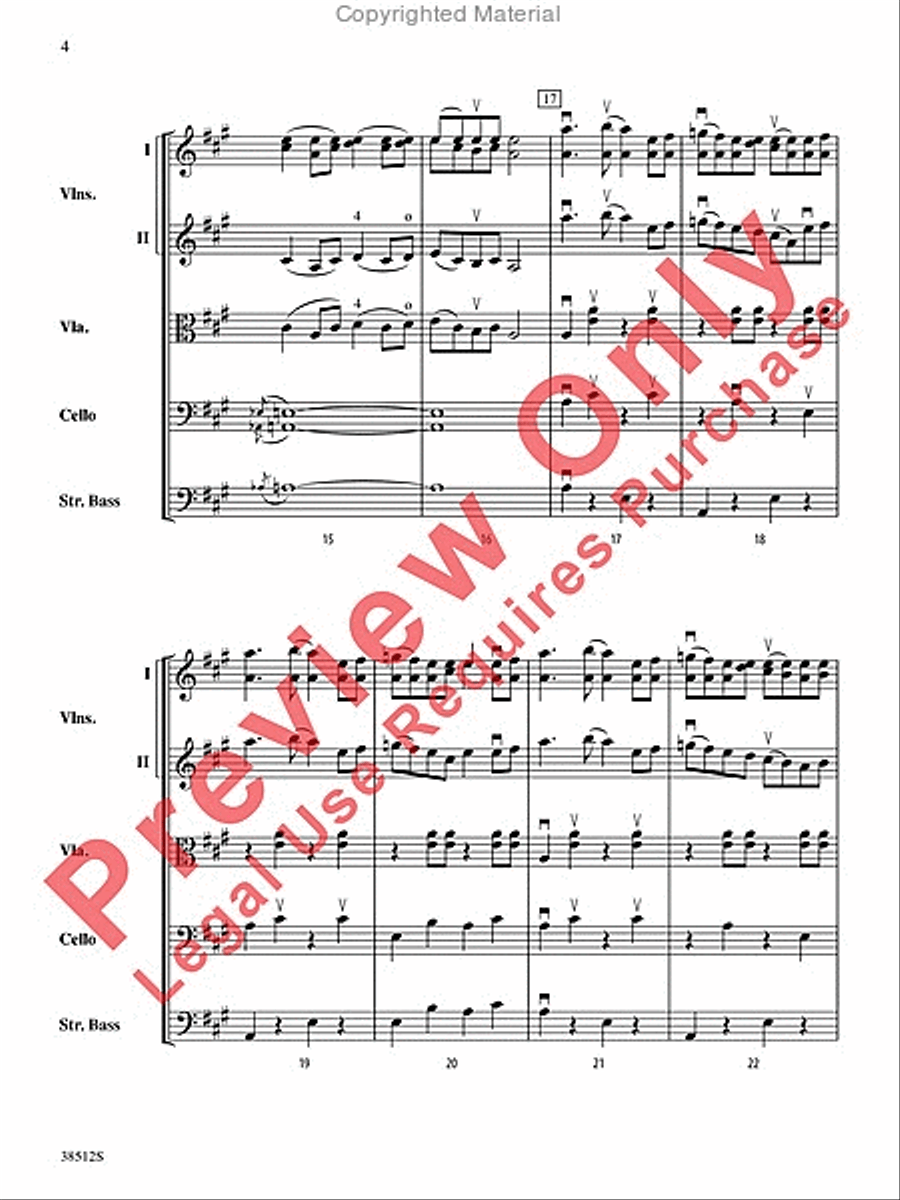 Bluegrass Fiddle Frenzy String Orchestra scores gallery preview page 5