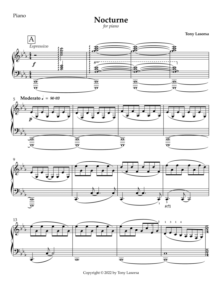 Nocturne Piano Method scores gallery preview page 1