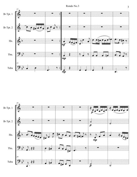 Rondo No.3 for Brass Quintet image number null