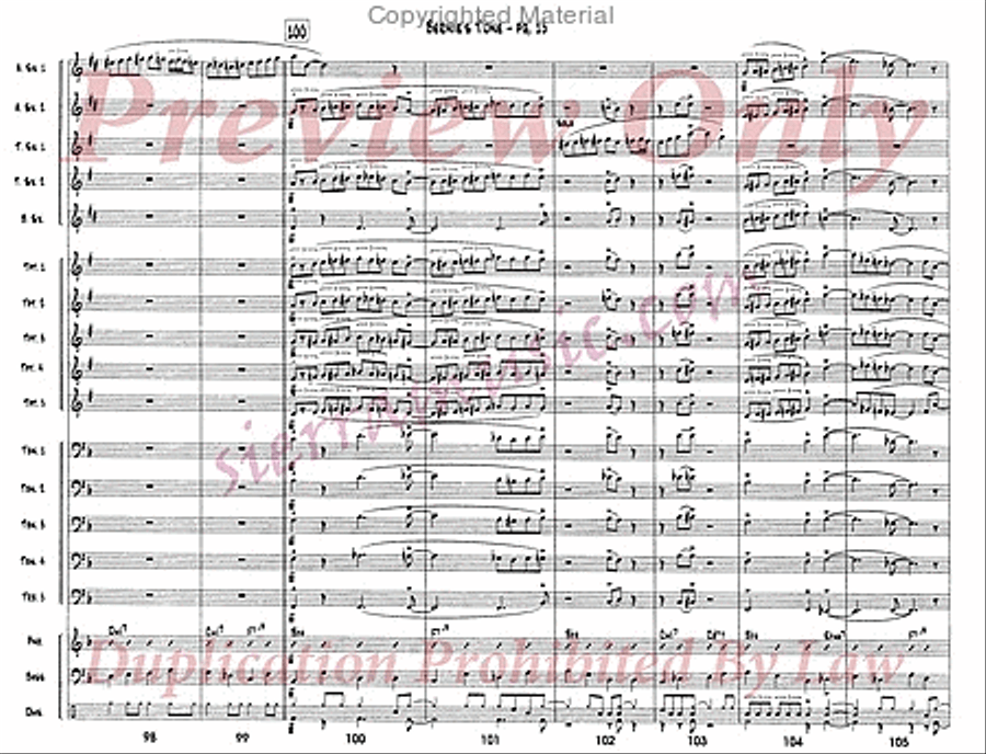 Bernie's Tune Jazz Ensemble scores gallery preview page 14