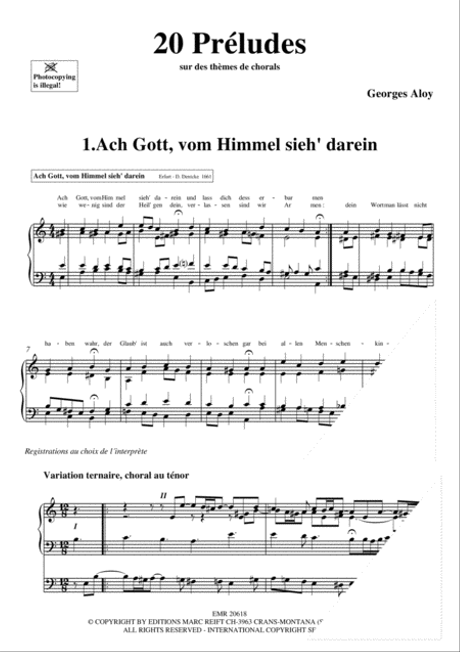 20 Preludes Organ scores gallery preview page 4